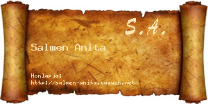 Salmen Anita névjegykártya